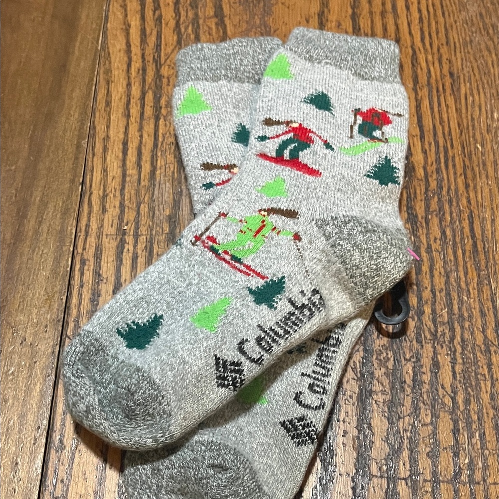 Columbia ski print socks